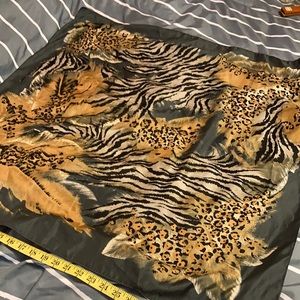 Animal print scarf